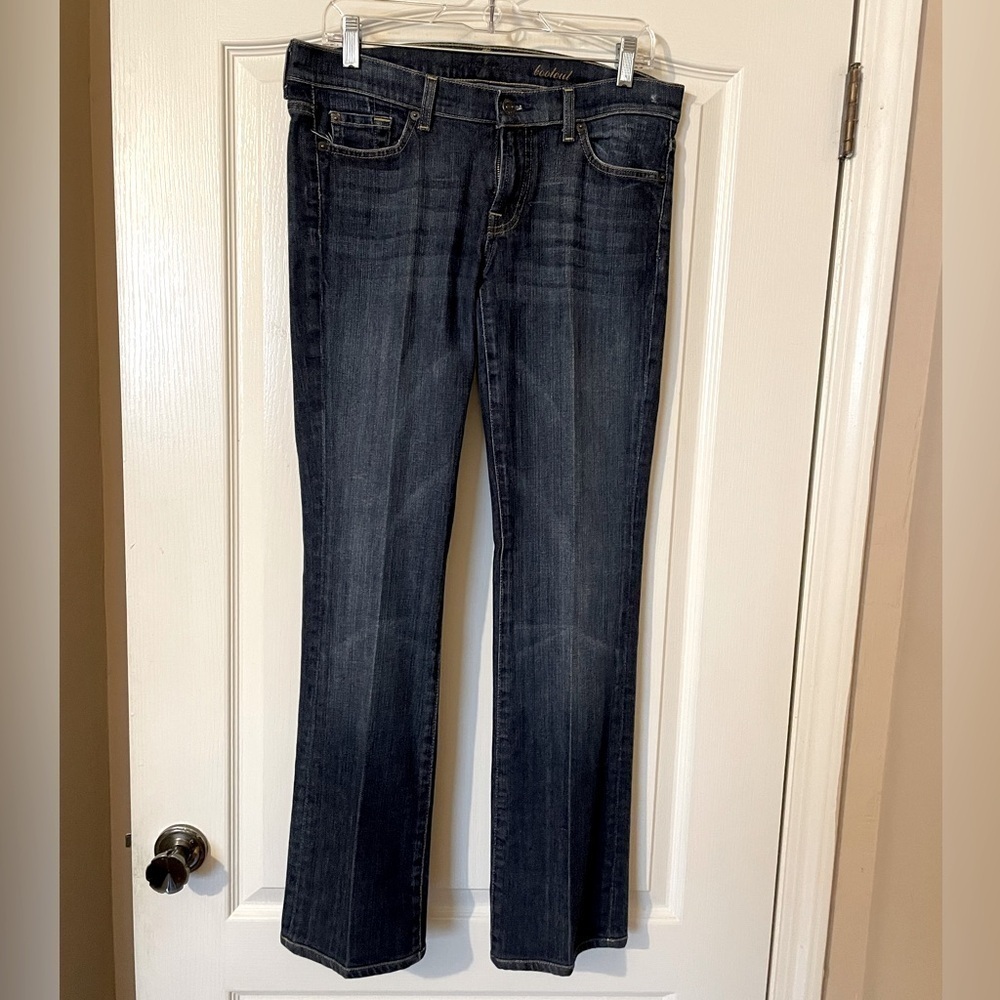 7 For All Mankind Blue Bootcut Jeans Women’s Size 30 /10 Y2K Casual